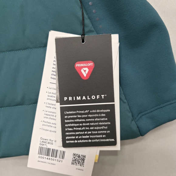 Lululemon Womens 2 Down For It All Vest Teal Insulated Running Layer Outdoors - Picture 3 of 14